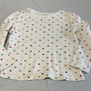 Old Navy - Colourful Heart Pattern Waffle Knit Kids Shirt